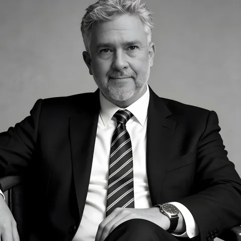 Portrait of Dr. Nate Dailey in a dark suit and striped tie
